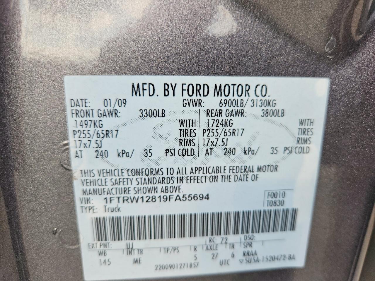 2009 FORD F150 SUPERCREW photo 25