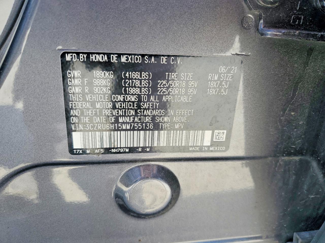 2021 HONDA HR-V SPORT photo 25
