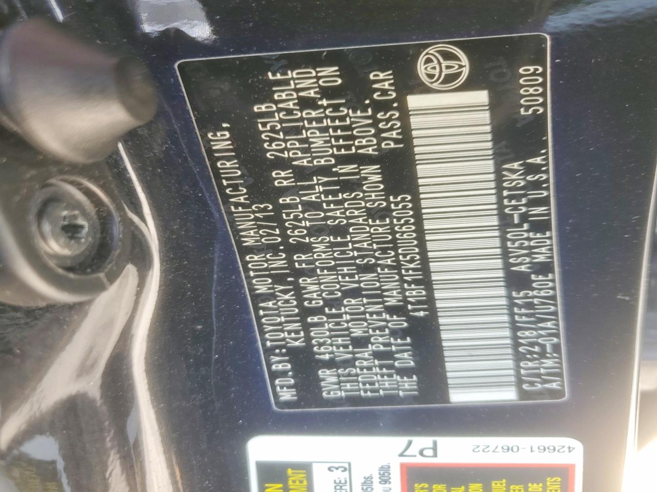 2013 TOYOTA CAMRY SE photo 34