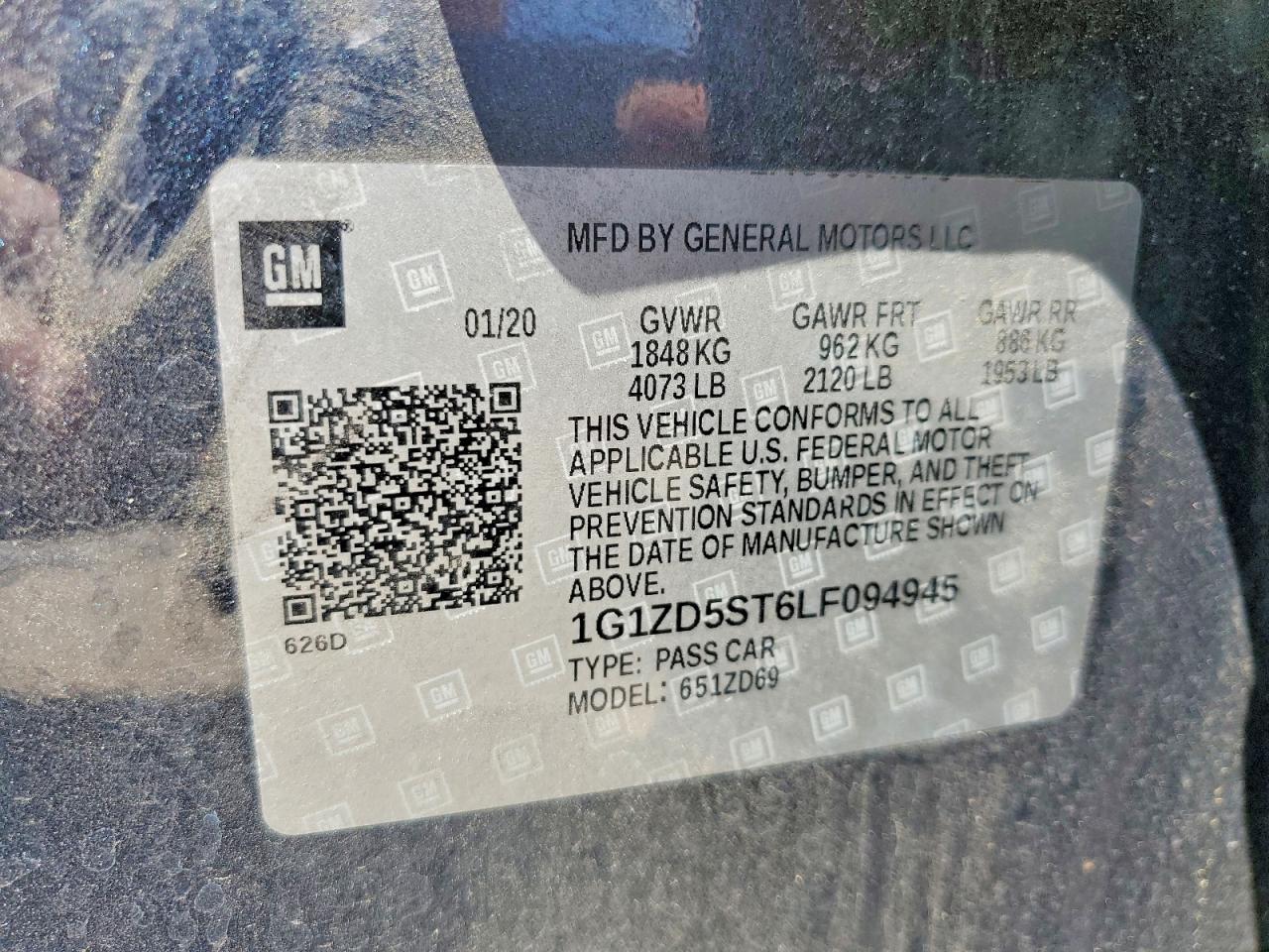2020 CHEVROLET MALIBU LT photo 37