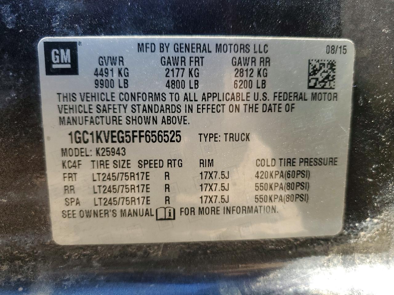 2015 CHEVROLET SILVERADO K2500 HEAVY DUTY LT photo 23