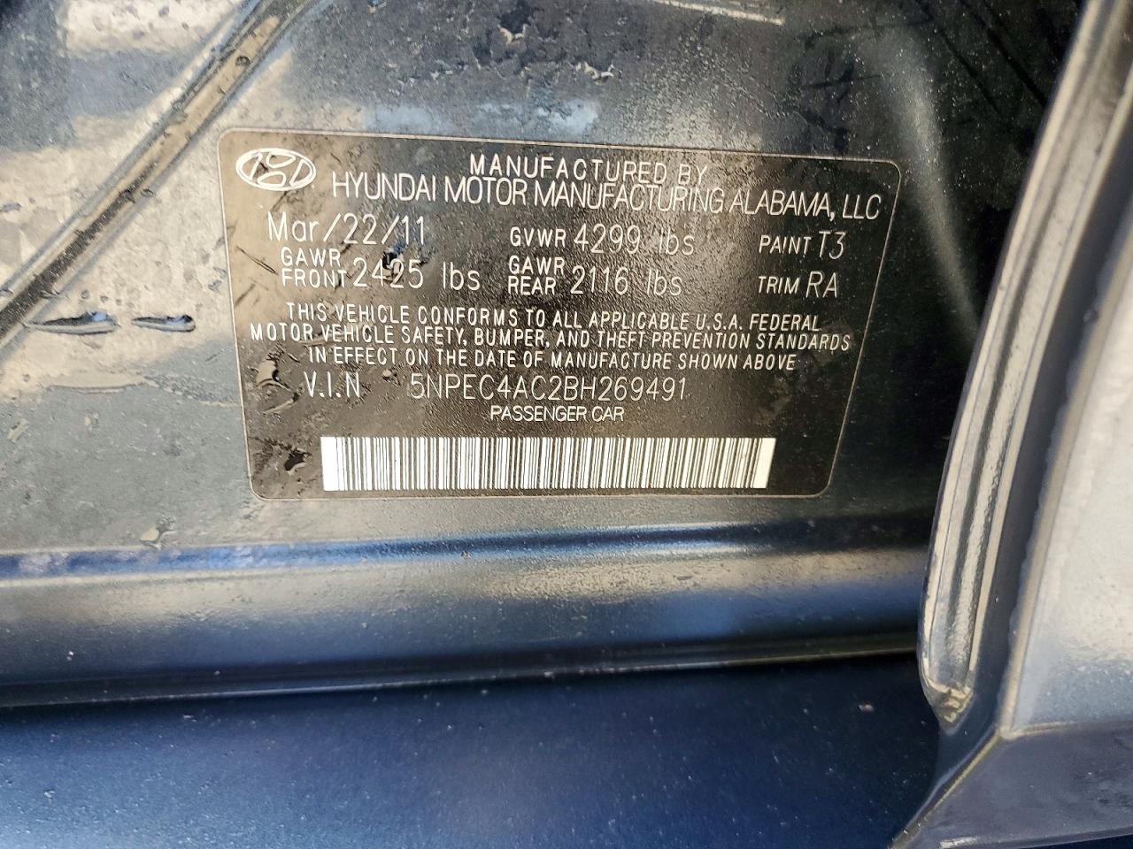 2011 HYUNDAI SONATA LIMITED photo 34