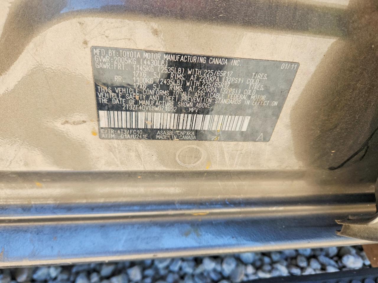 2011 TOYOTA RAV4 BASE photo 25