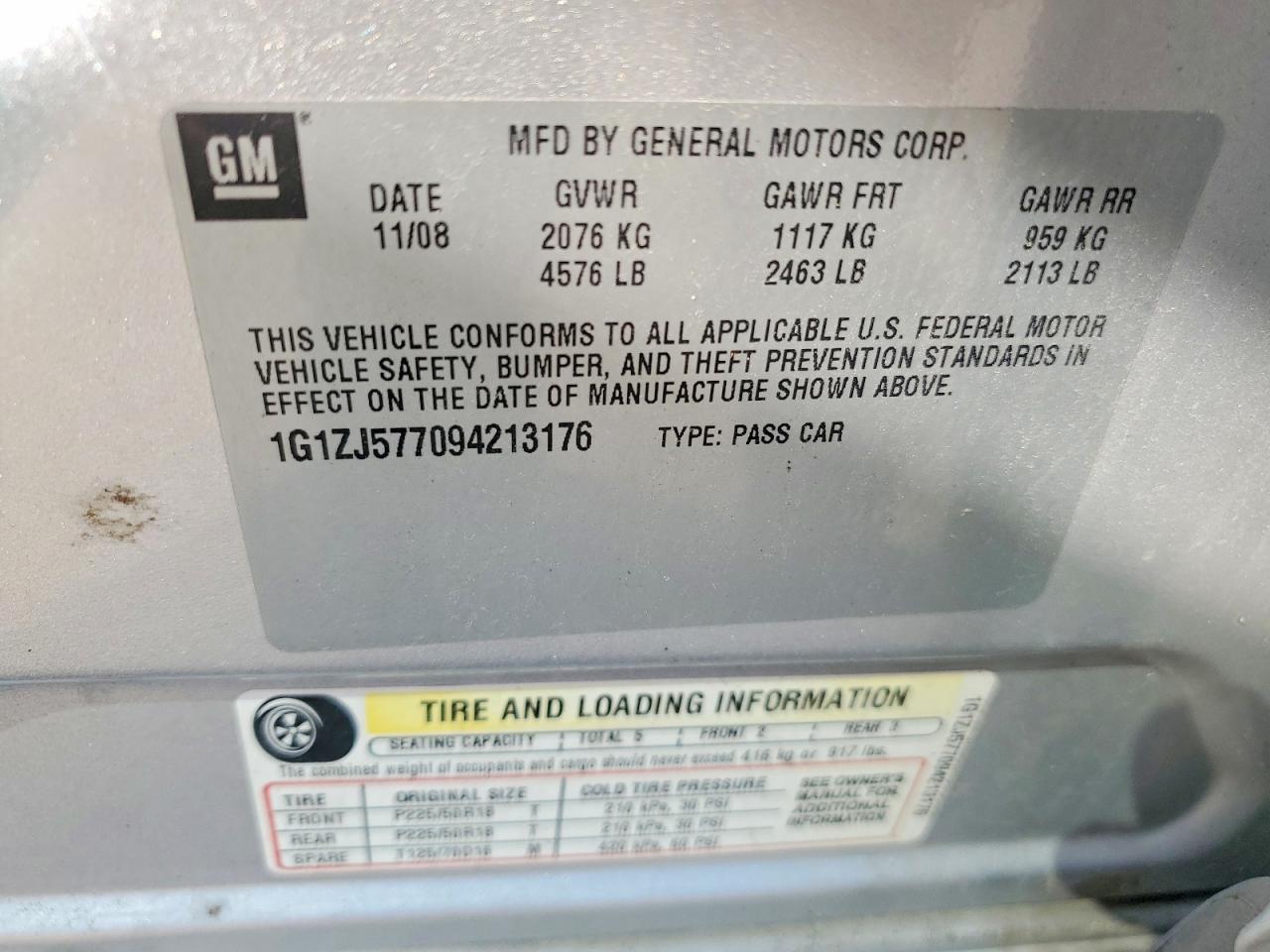 2009 CHEVROLET MALIBU 2LT photo 12