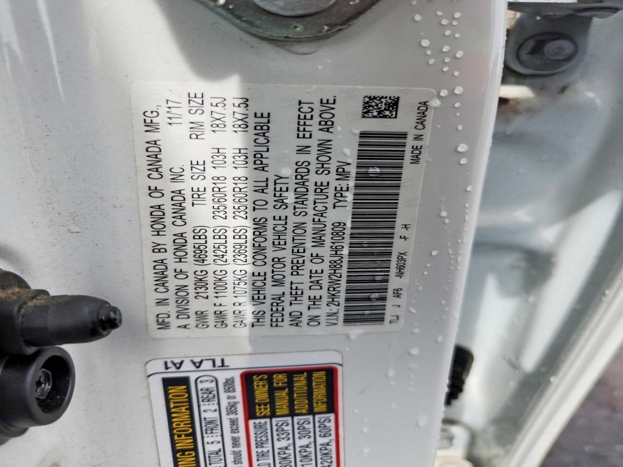 2018 HONDA CR-V EXL photo 40