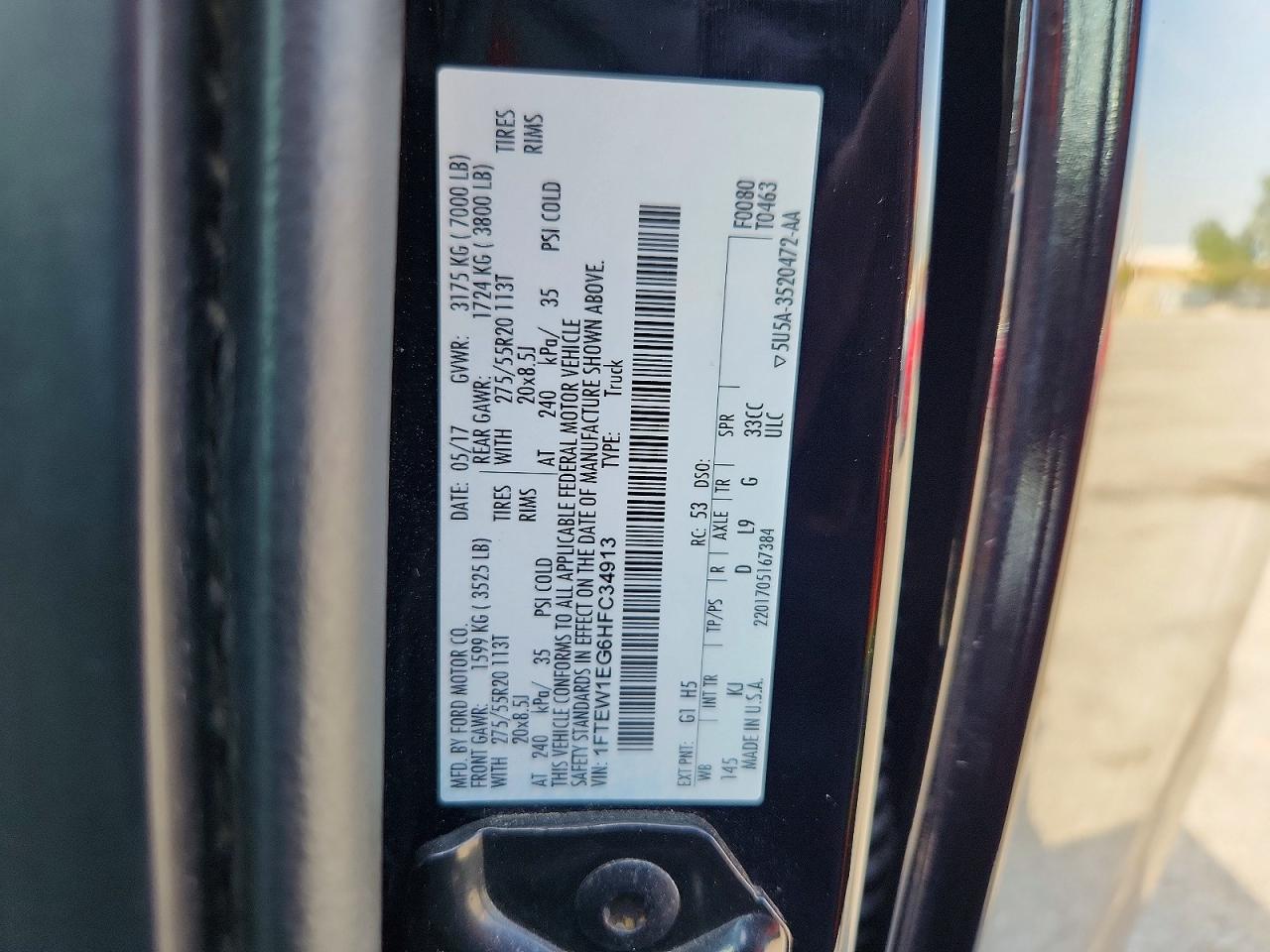 2017 FORD F150 SUPERCREW photo 23