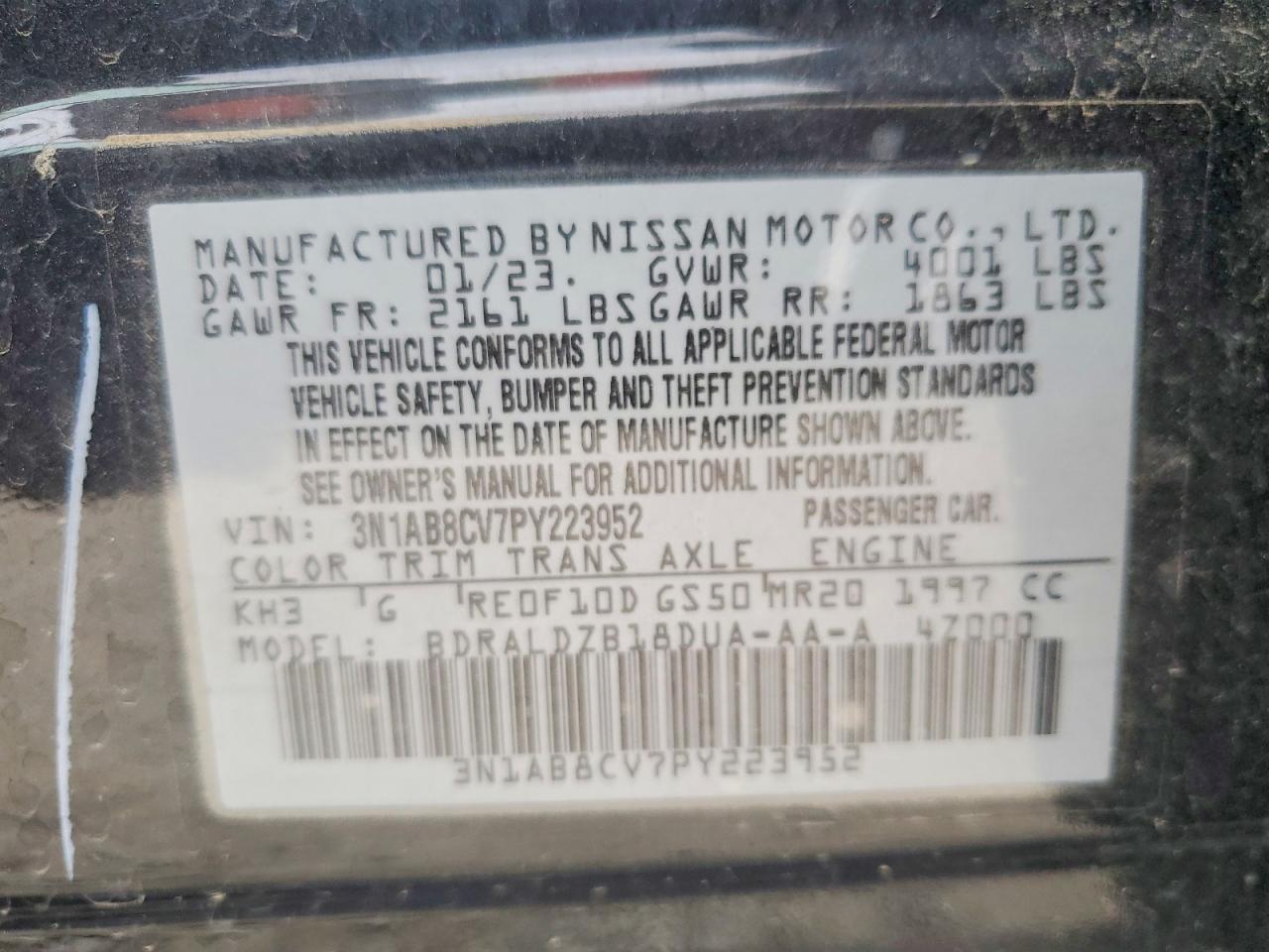 2023 NISSAN SENTRA SV photo 12
