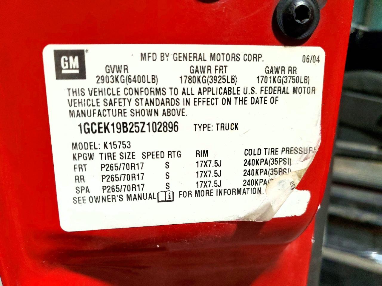 2005 CHEVROLET SILVERADO K1500 photo 23