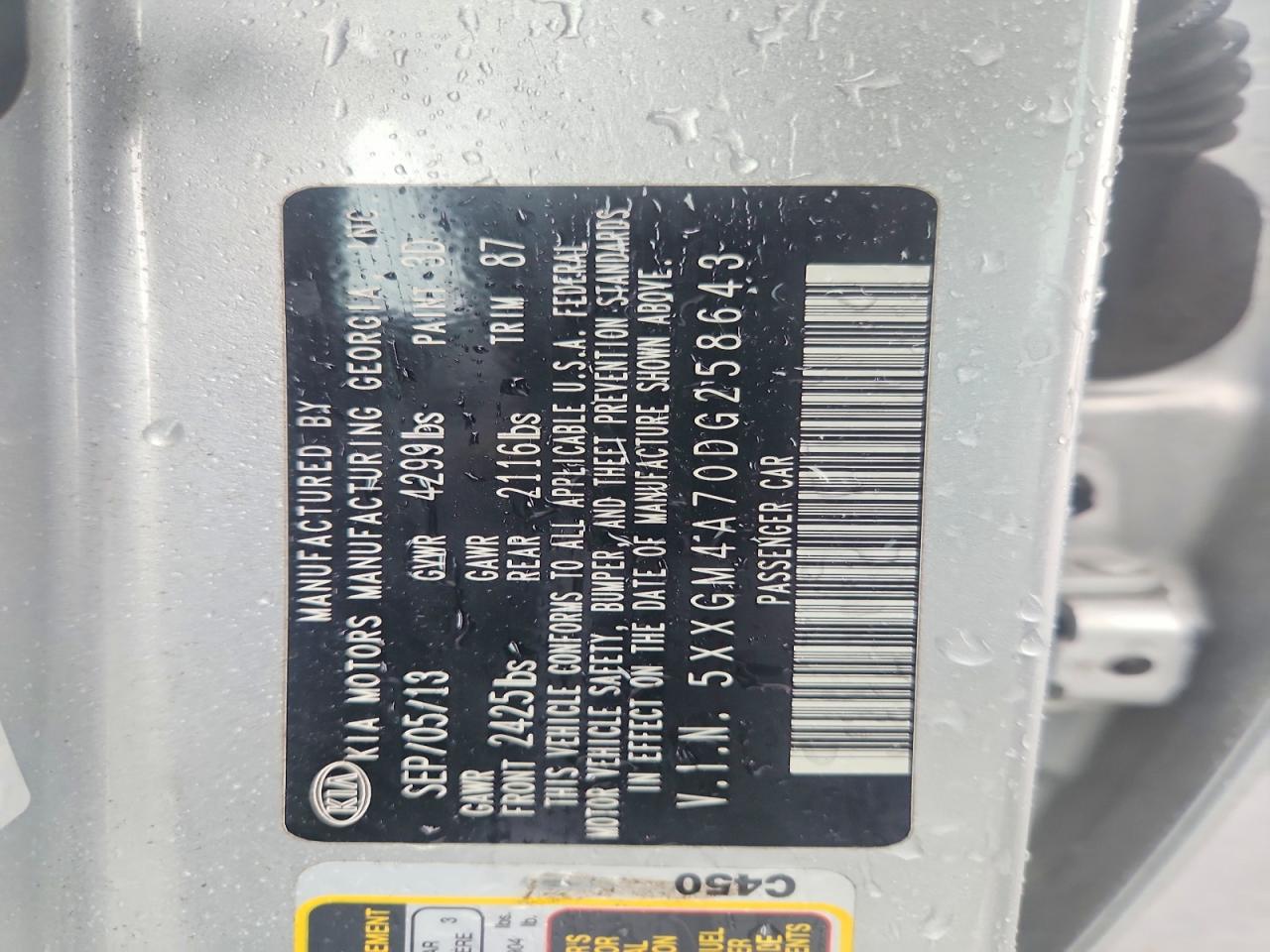 2013 KIA OPTIMA LX photo 23