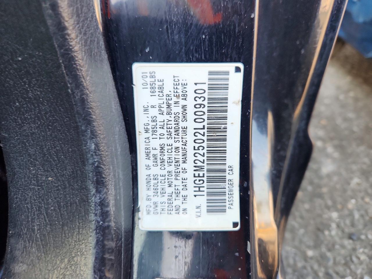 2002 HONDA CIVIC LX photo 23