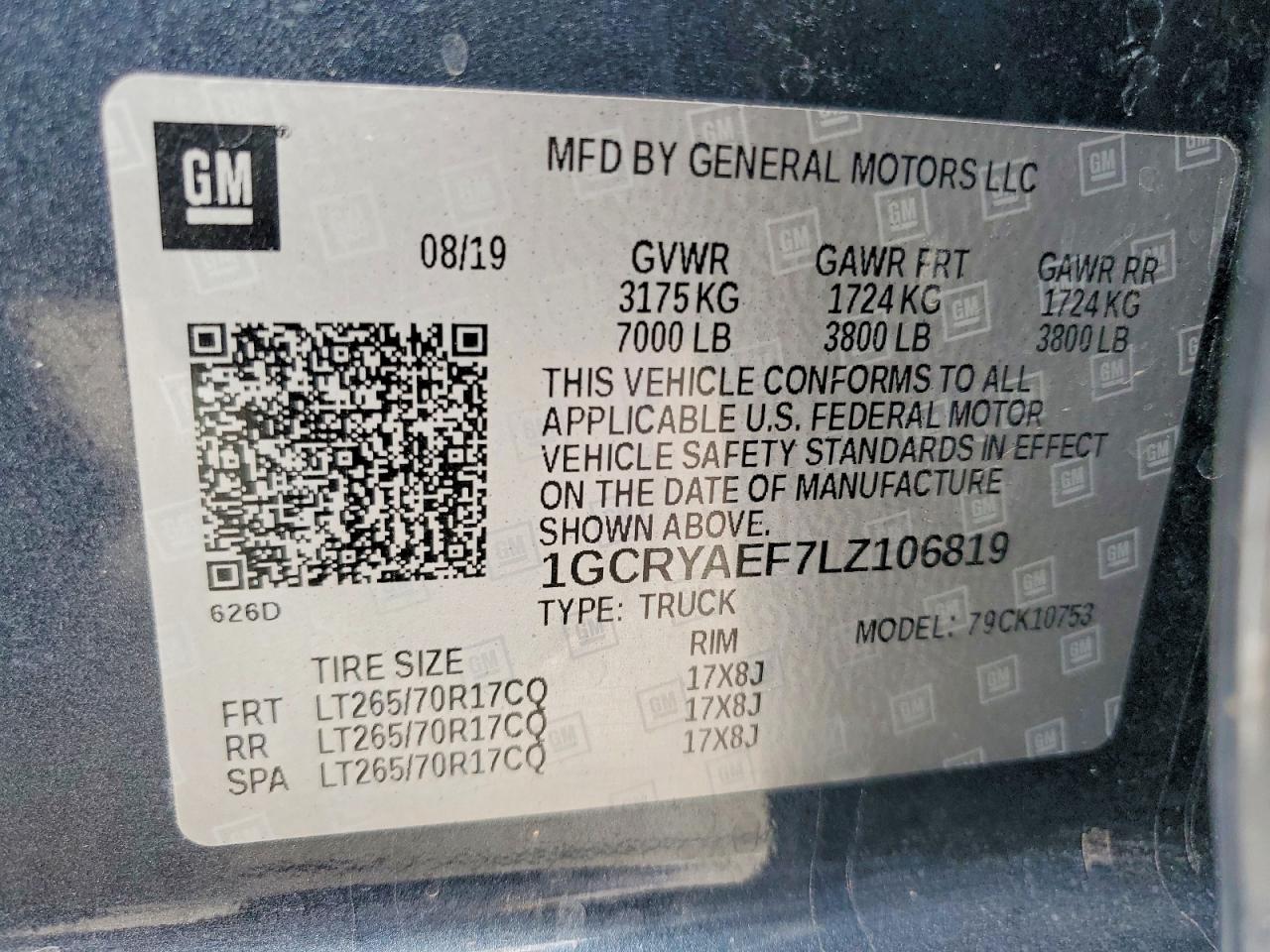 2020 CHEVROLET SILVERADO K1500 photo 12