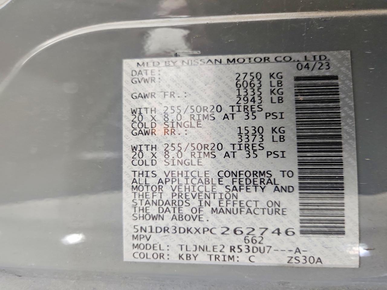 2023 NISSAN PATHFINDER PLATINUM photo 27