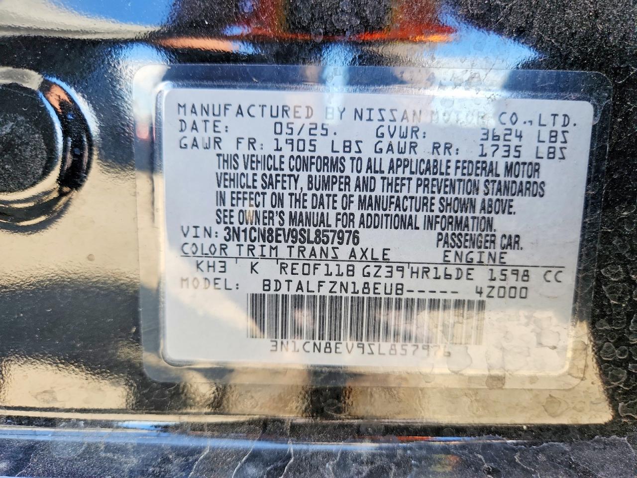 2025 NISSAN VERSA SV photo 23