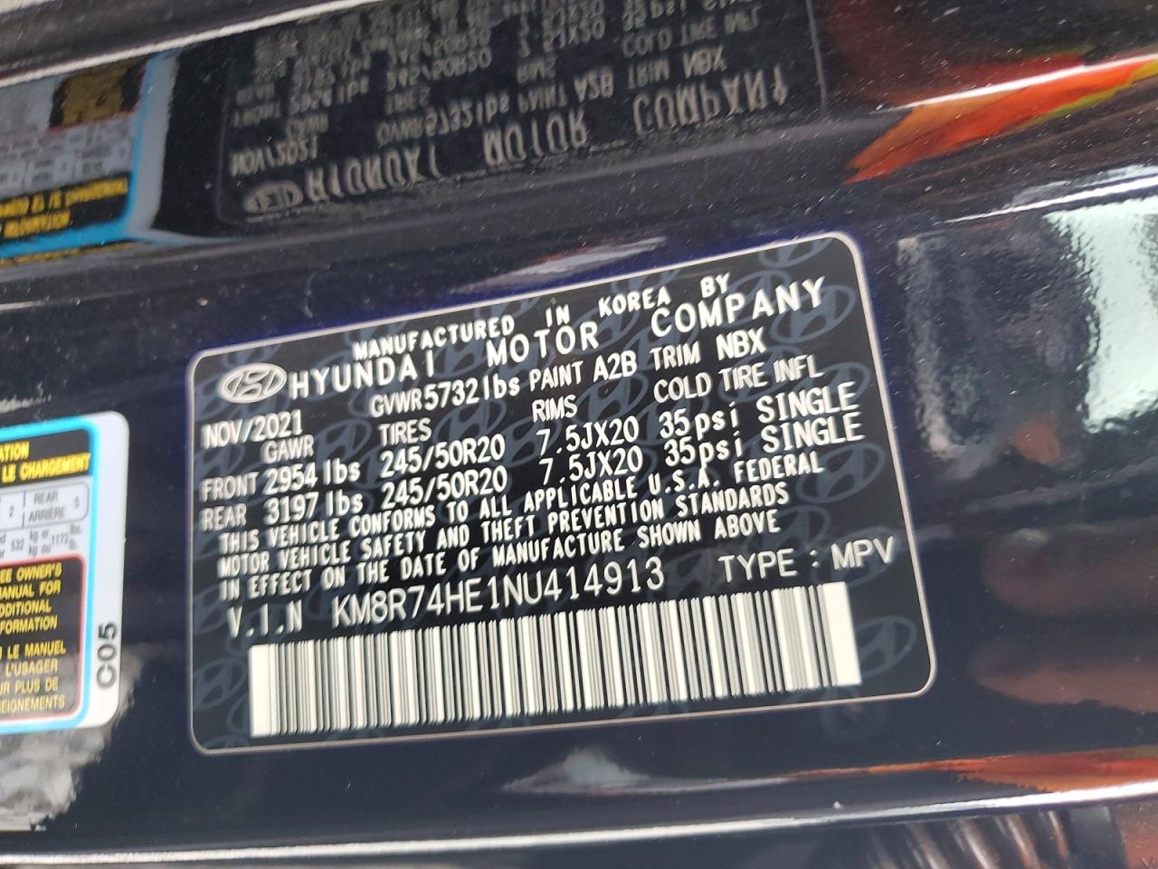 2022 HYUNDAI PALISADE photo 12