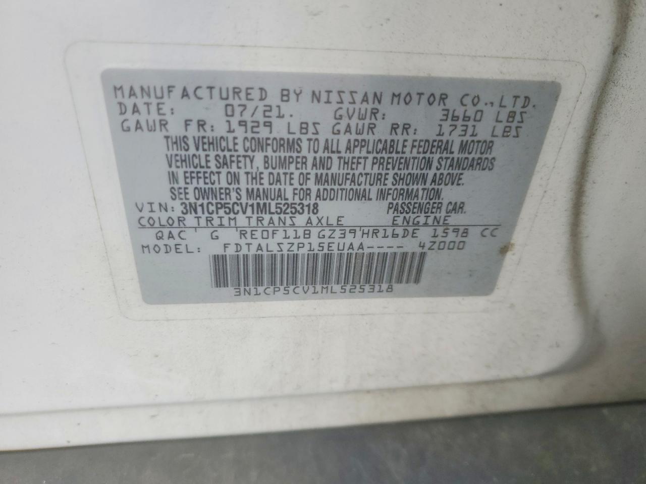 2021 NISSAN KICKS SV photo 25