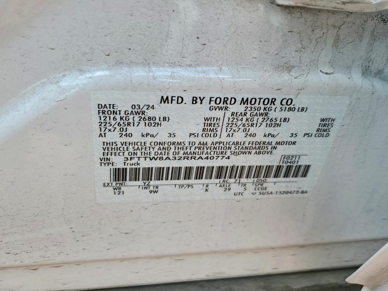 2024 FORD MAVERICK XL photo 23