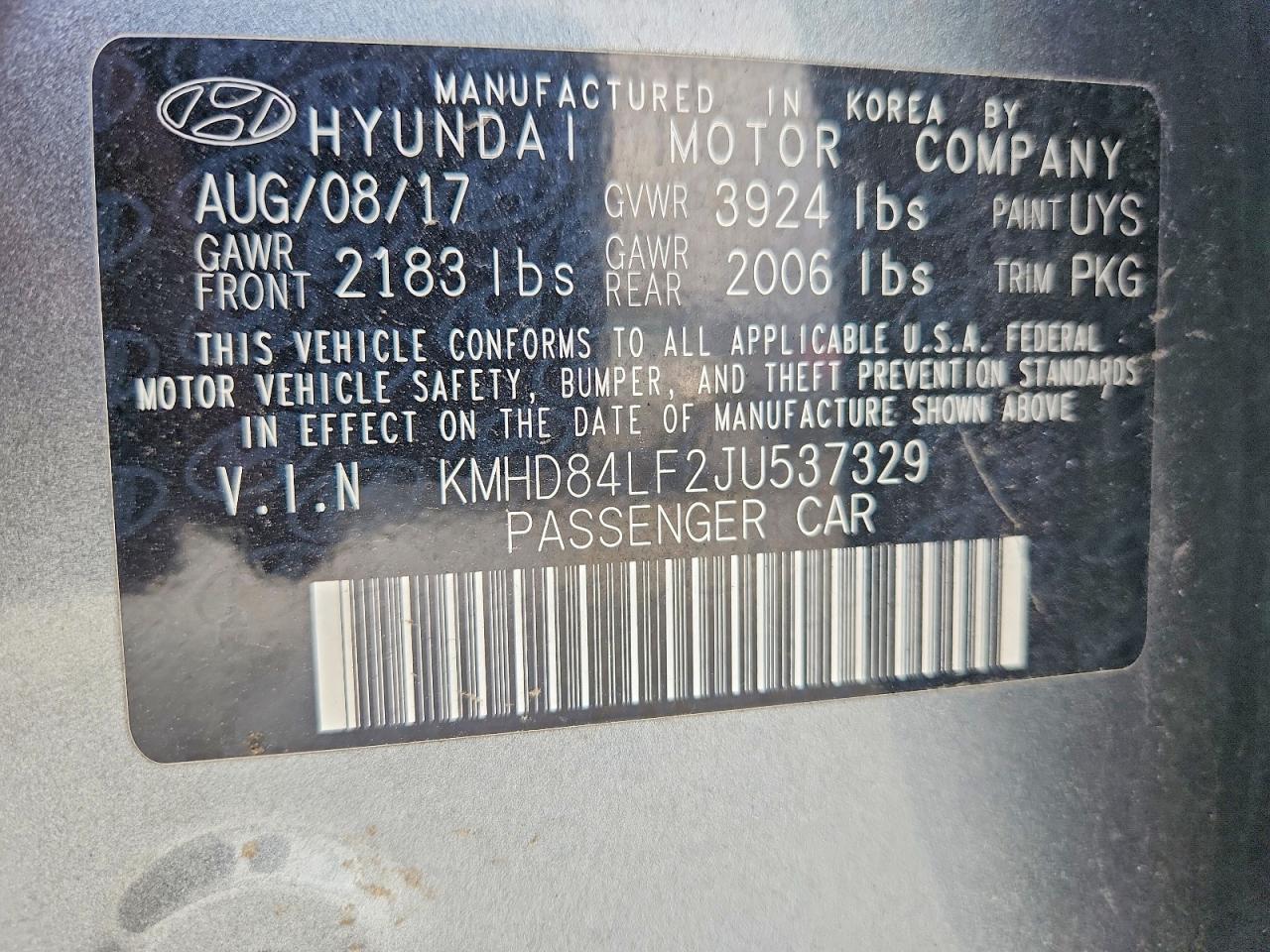 2018 HYUNDAI ELANTRA SEL photo 34