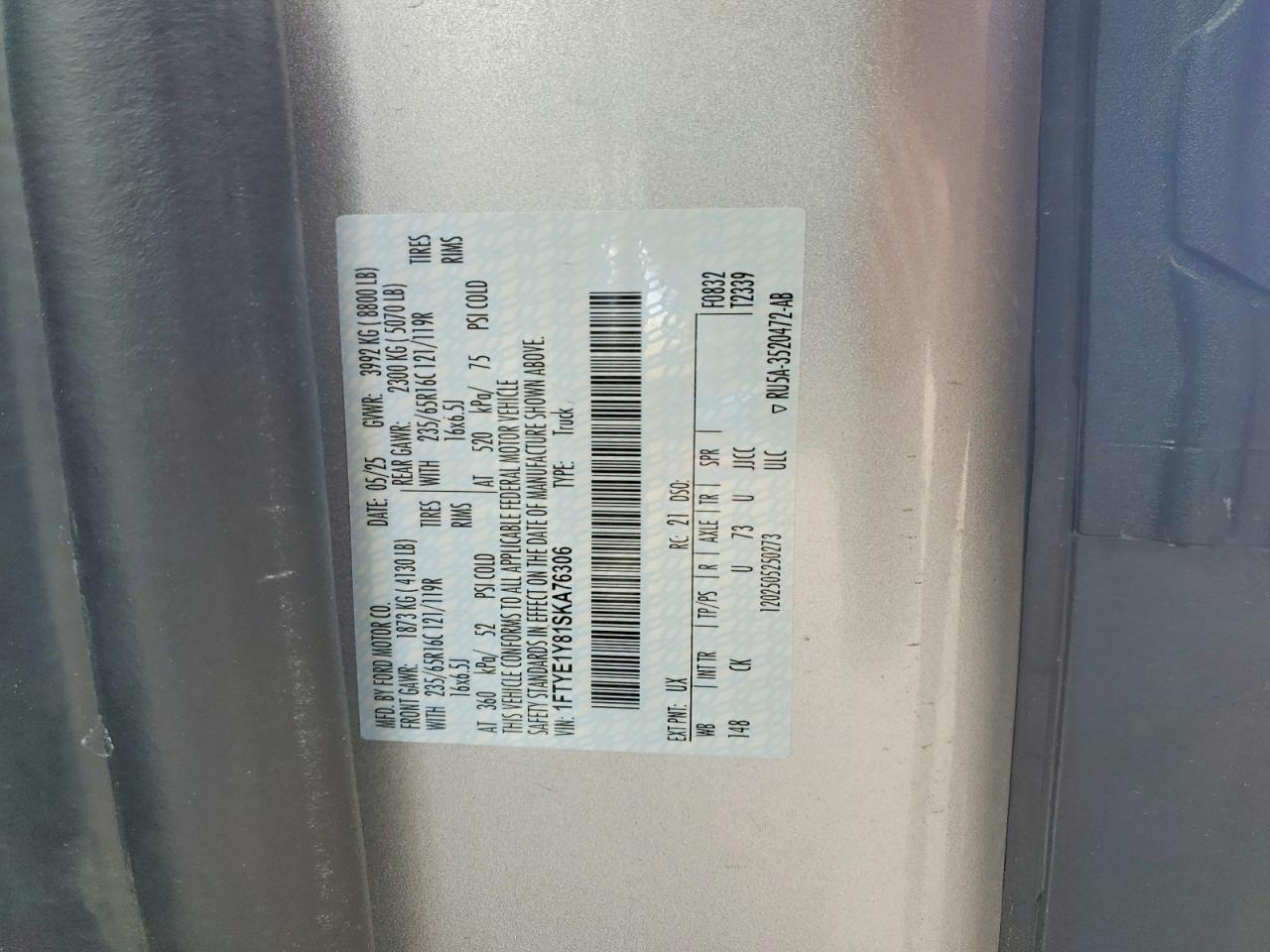 2025 FORD TRANSIT 150 DELIVERY VAN photo 25
