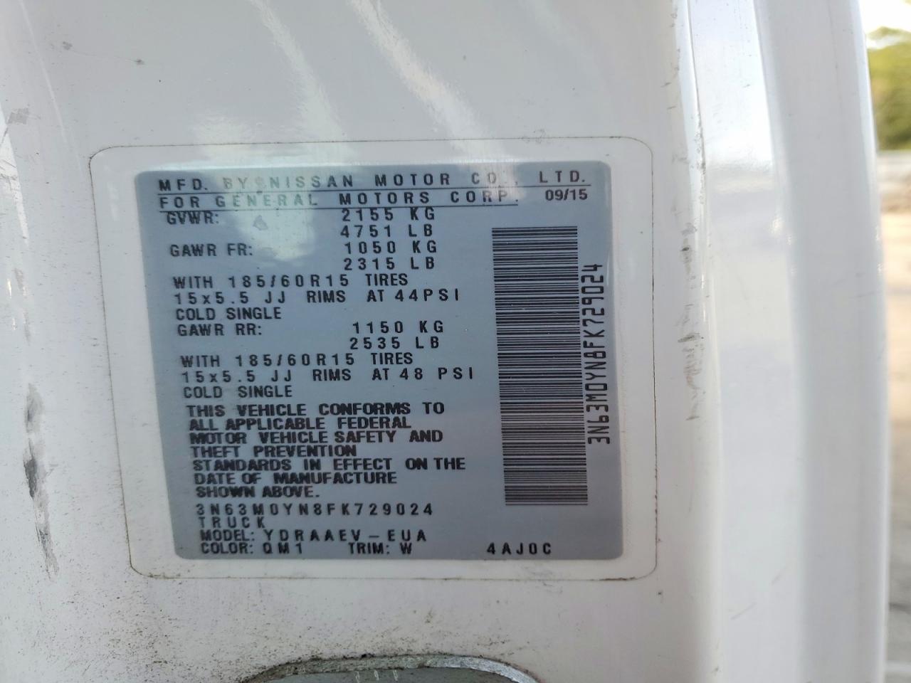 2015 CHEVROLET CITY EXPRESS LS photo 40