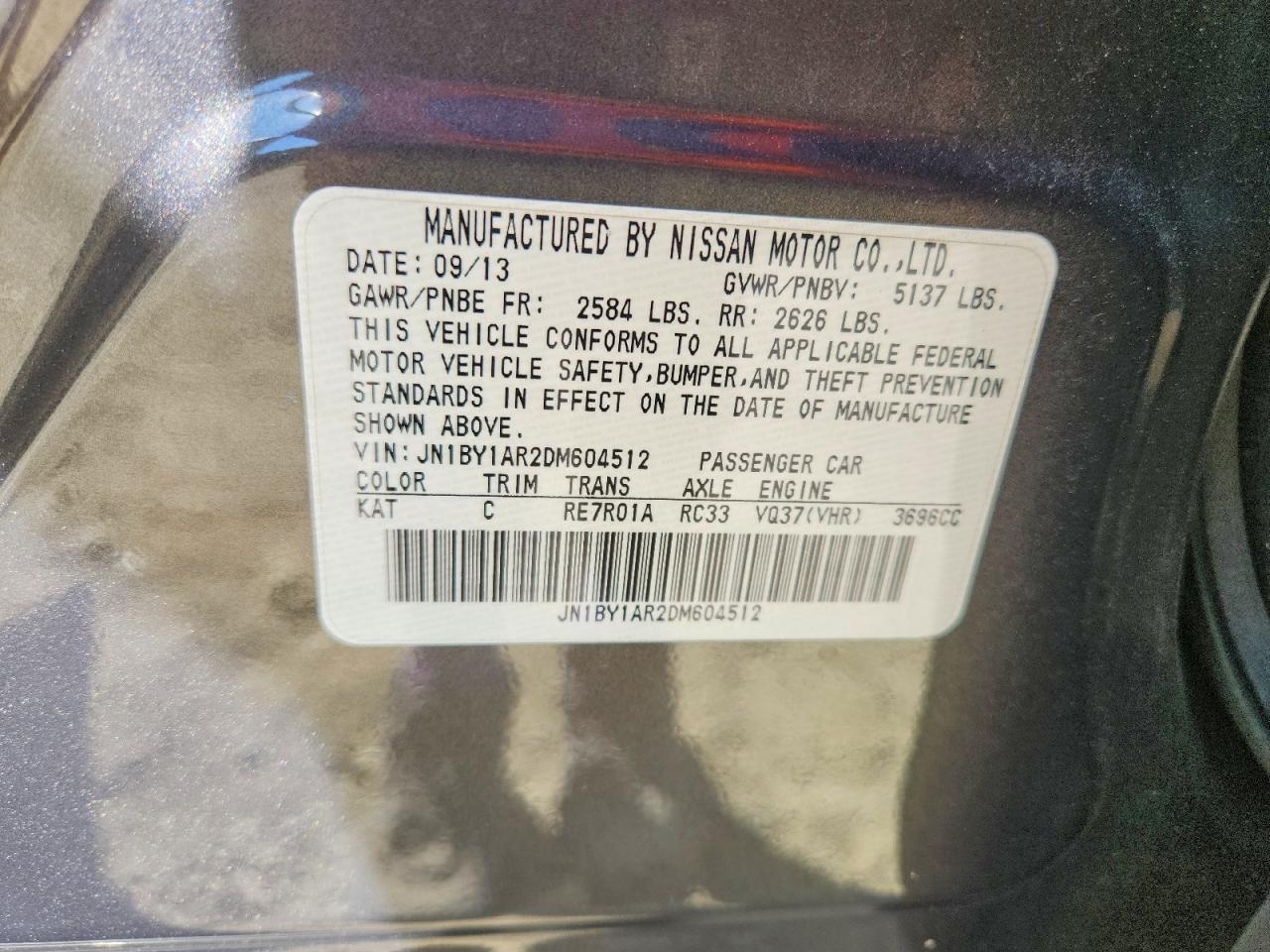 2013 INFINITI M37 X photo 34