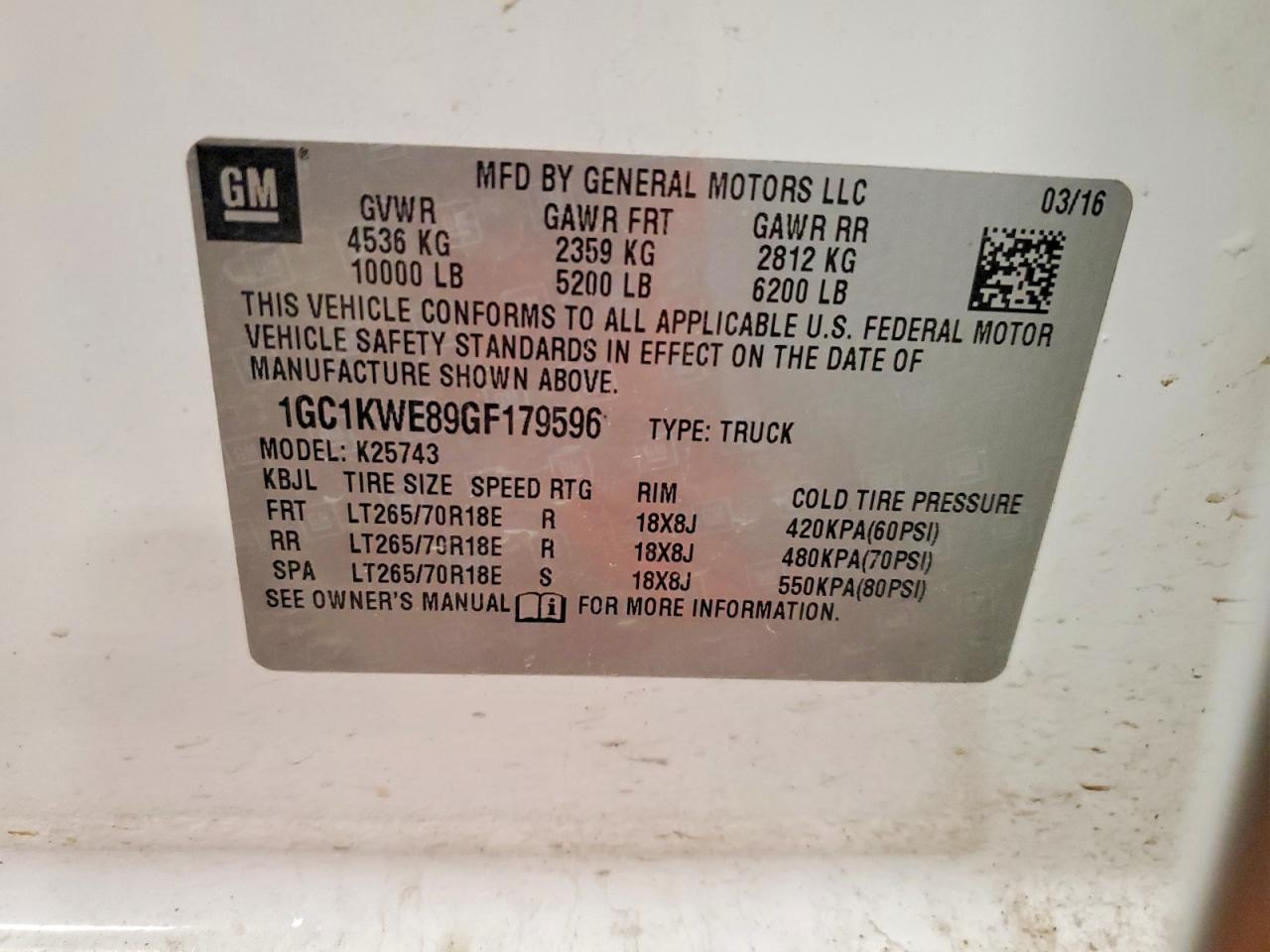 2016 CHEVROLET SILVERADO K2500 HEAVY DUTY LTZ photo 12