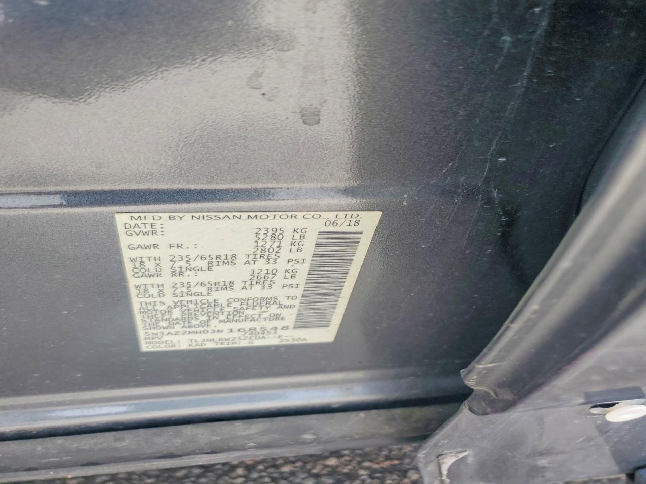 2018 NISSAN MURANO SL photo 27