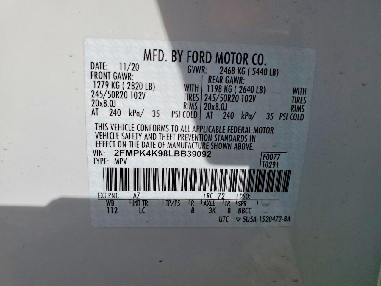 2020 FORD EDGE TITANIUM photo 25