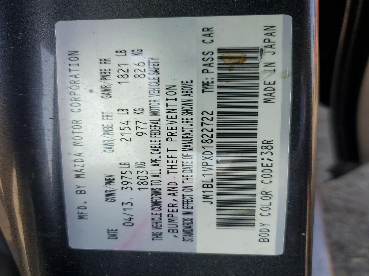 2013 MAZDA 3 I photo 34