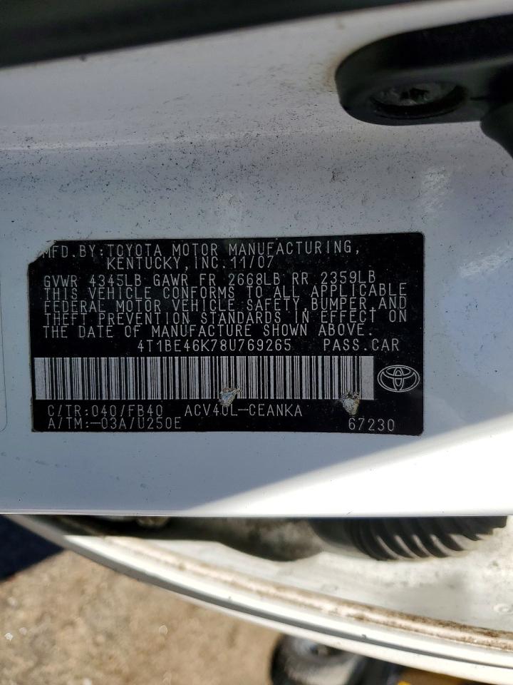 2008 TOYOTA CAMRY LE photo 34