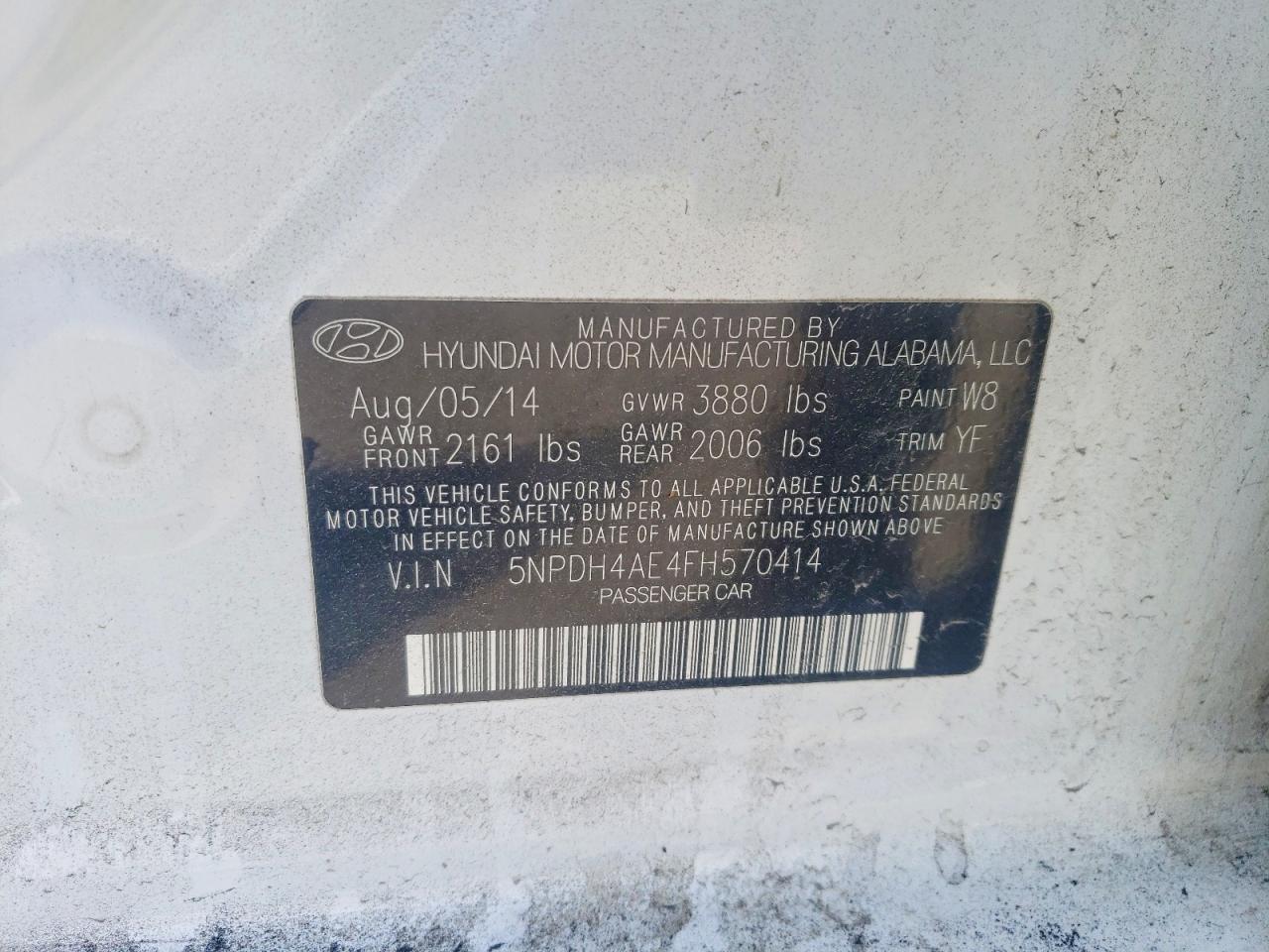 2015 HYUNDAI ELANTRA LIMITED photo 34