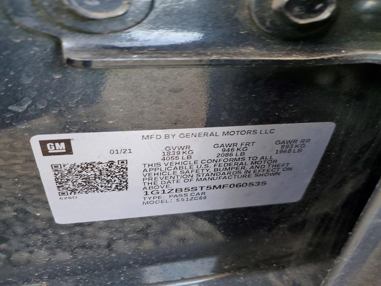 2021 CHEVROLET MALIBU LS photo 25