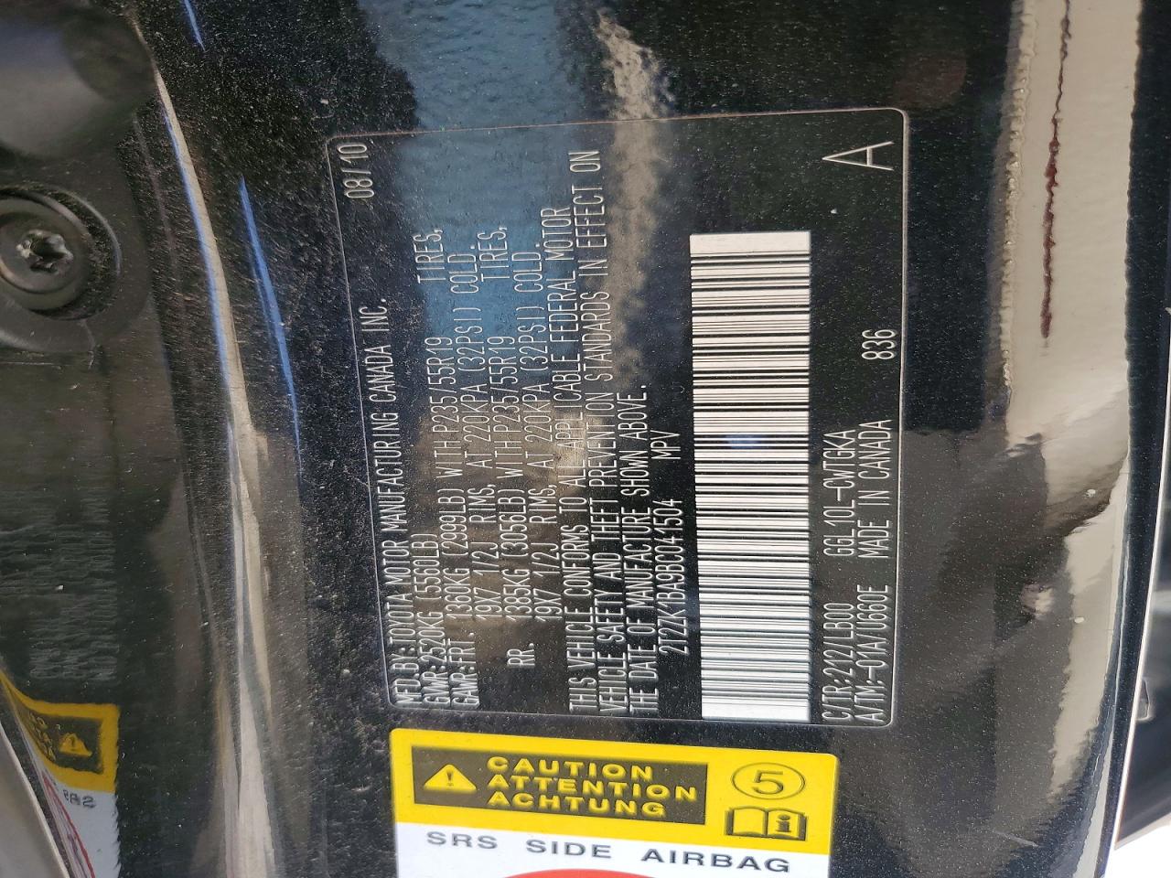 2011 LEXUS RX 350 photo 37