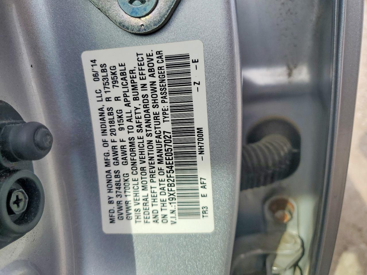 2014 HONDA CIVIC LX photo 13