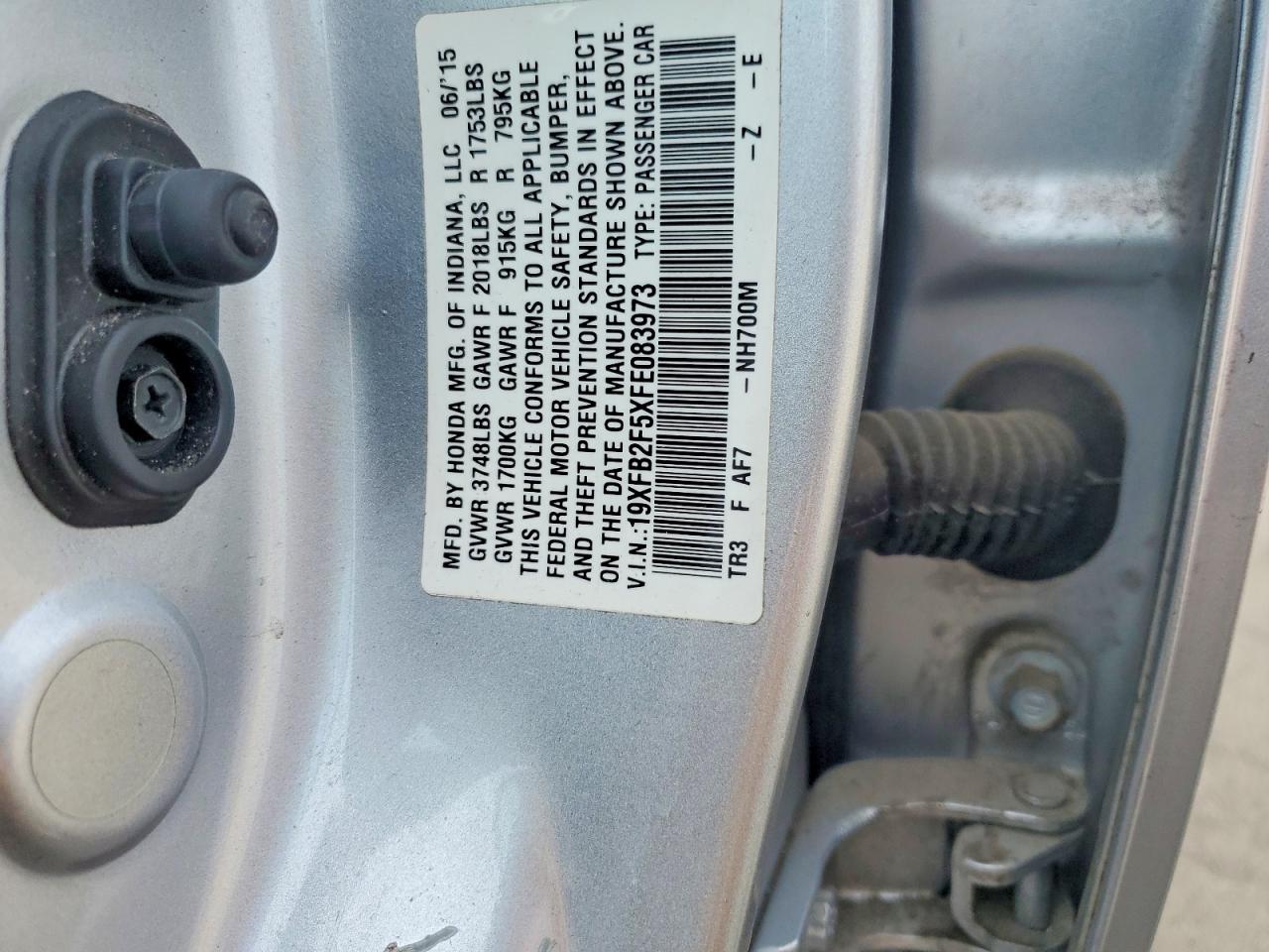 2015 HONDA CIVIC LX photo 34