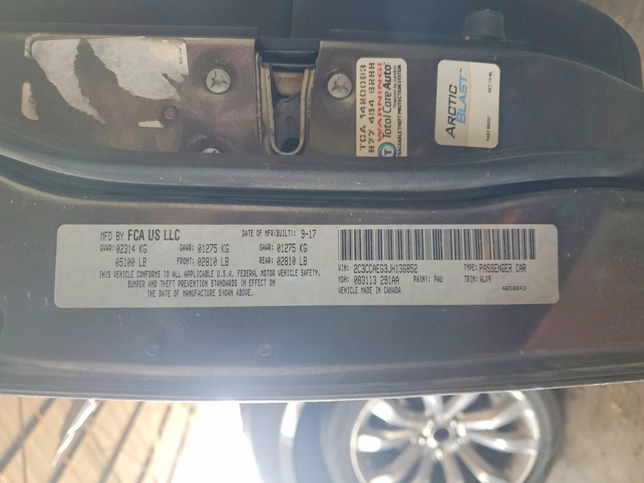 2018 CHRYSLER 300 LIMITED photo 13