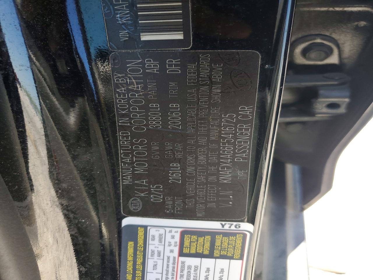 2015 KIA FORTE LX photo 23