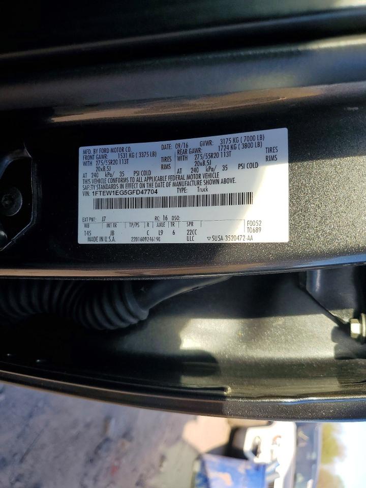 2016 FORD F150 SUPERCREW photo 13