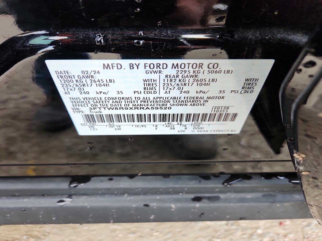 2024 FORD MAVERICK LARIAT TREMOR photo 13