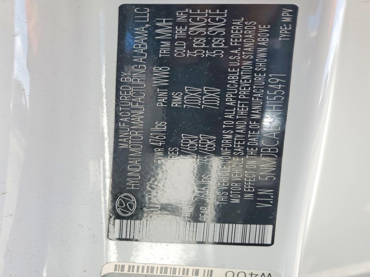 2022 HYUNDAI TUCSON SEL photo 13