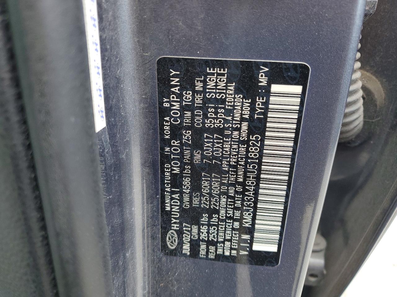 2017 HYUNDAI TUCSON SE photo 40