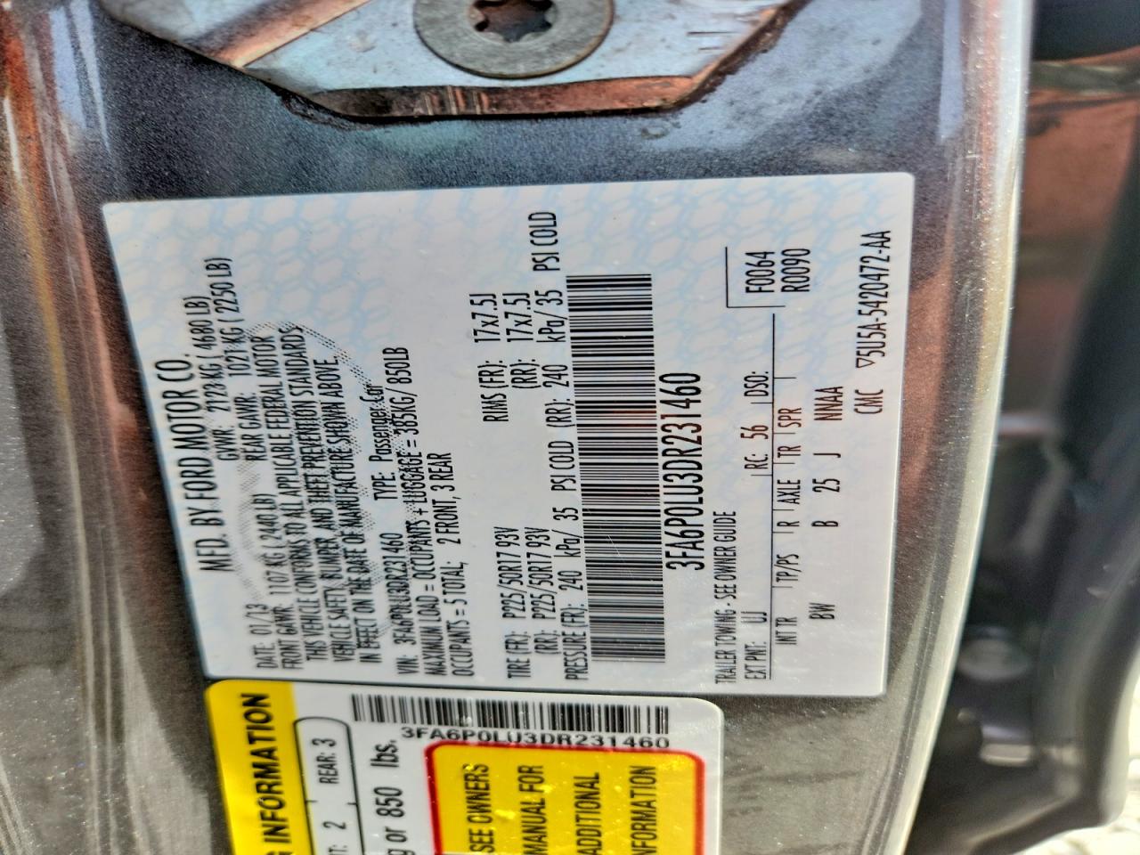 2013 FORD FUSION SE HYBRID photo 25