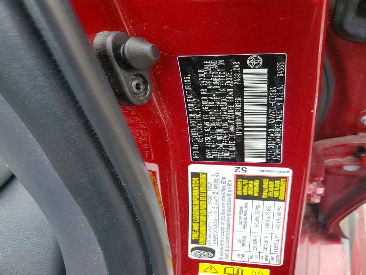 2018 TOYOTA CAMRY SE photo 23