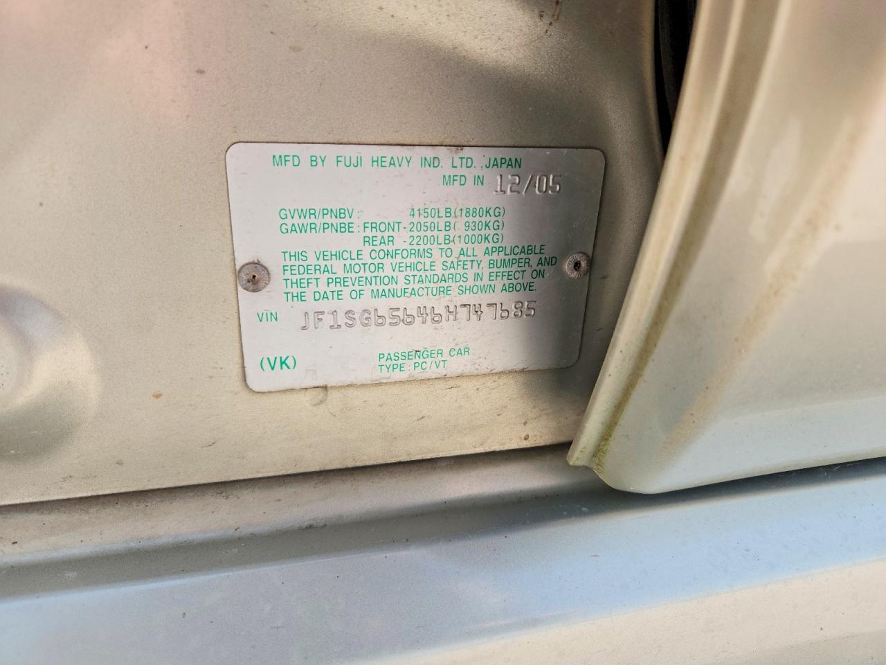 2006 SUBARU FORESTER 2.5X PREMIUM photo 25