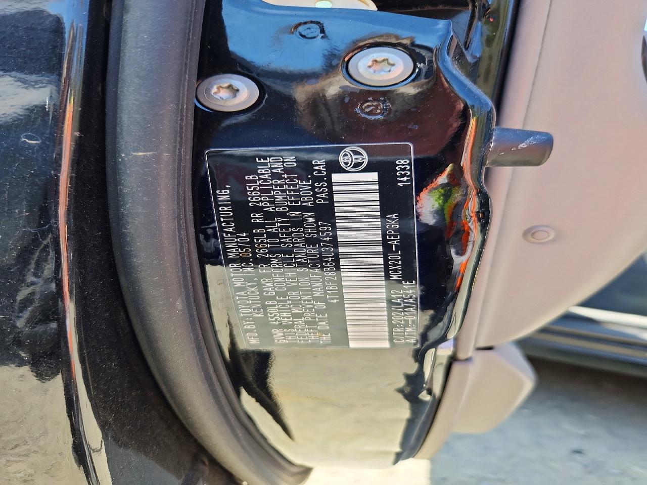 2004 TOYOTA AVALON XLS photo 34