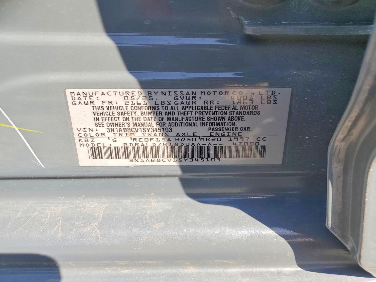 2025 NISSAN SENTRA SV photo 12