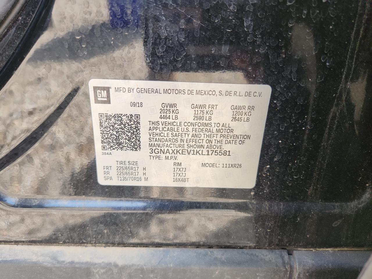 2019 CHEVROLET EQUINOX LT photo 13