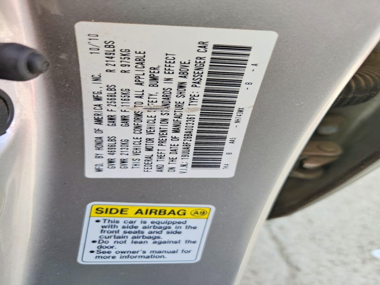 2011 ACURA TL photo 34
