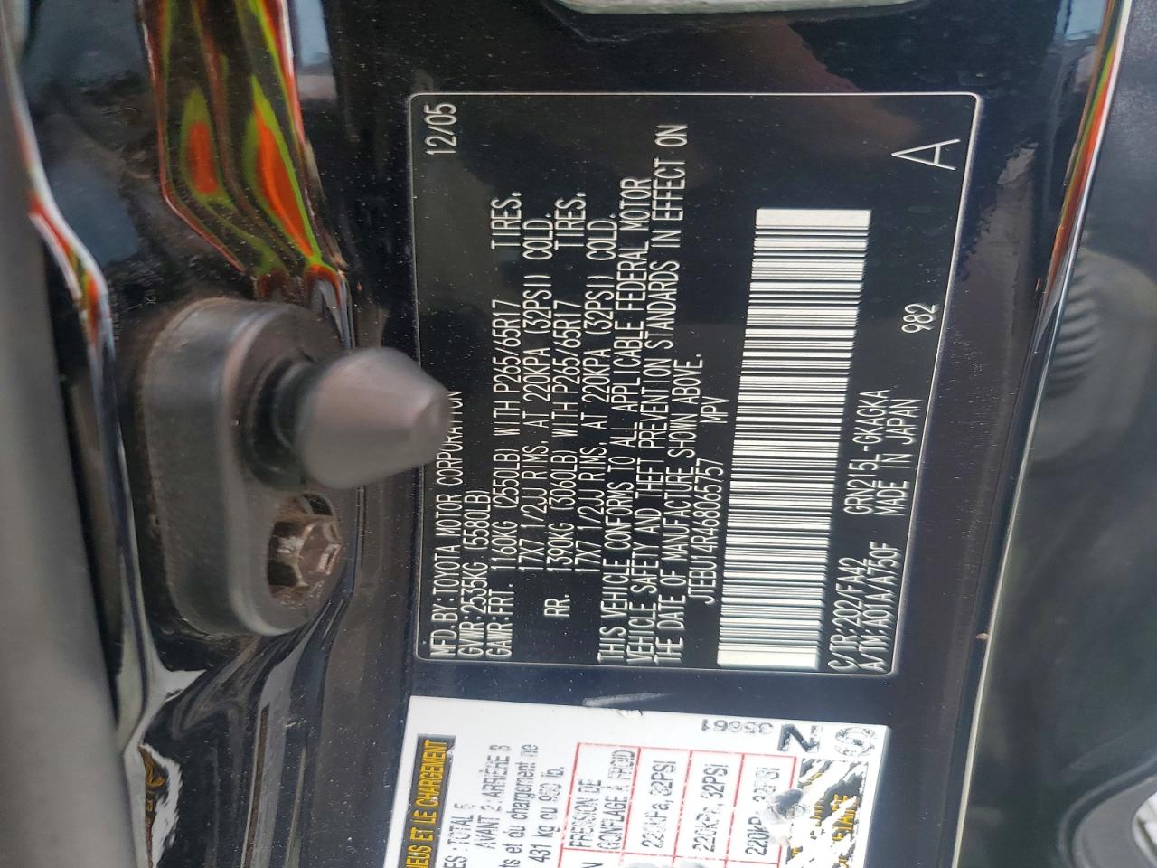 2006 TOYOTA 4RUNNER SR5 photo 37