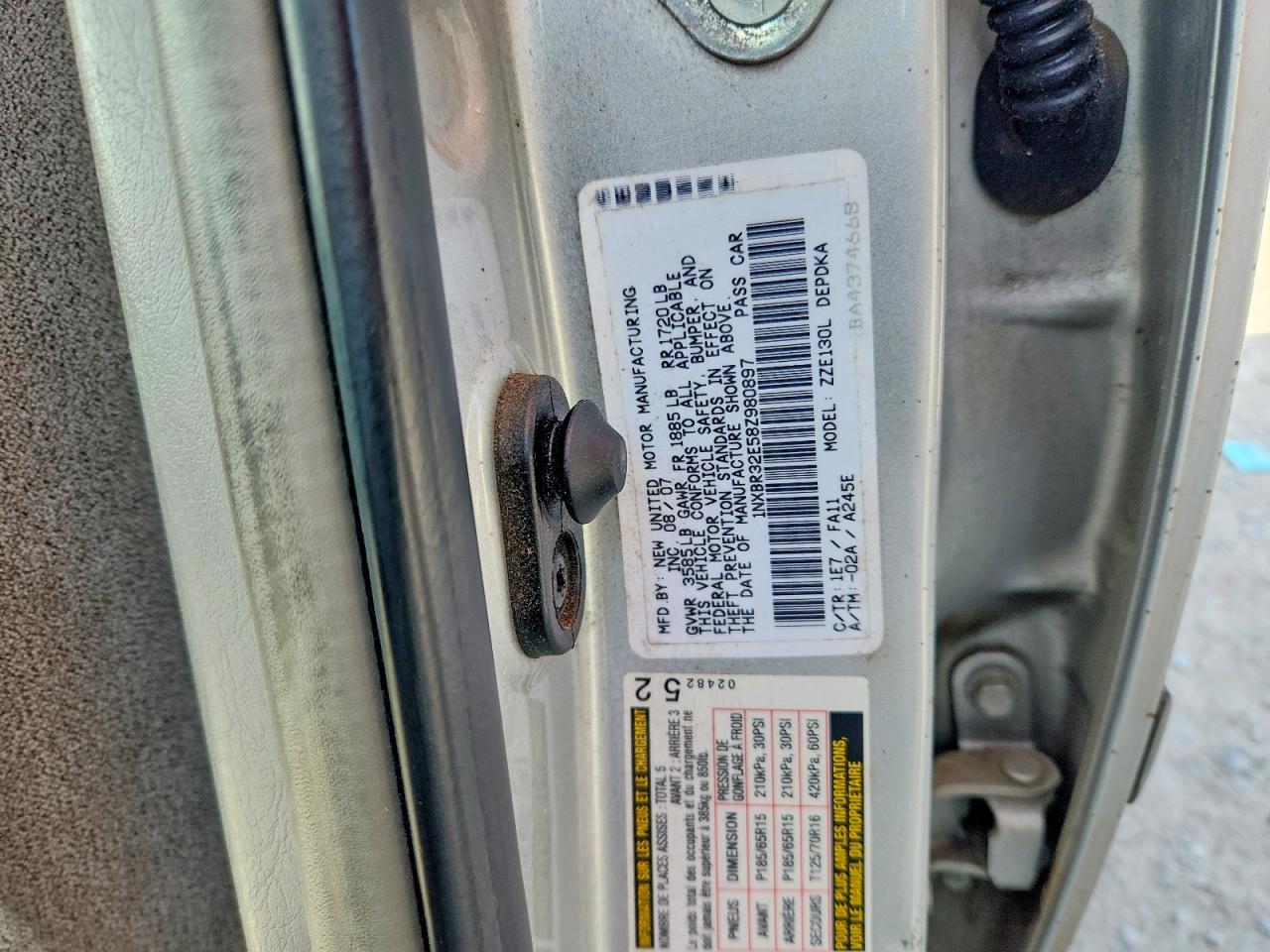 2008 TOYOTA COROLLA CE photo 23