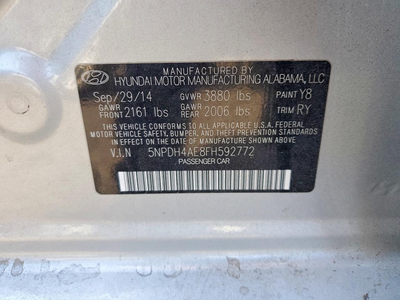 2015 HYUNDAI ELANTRA SE photo 23